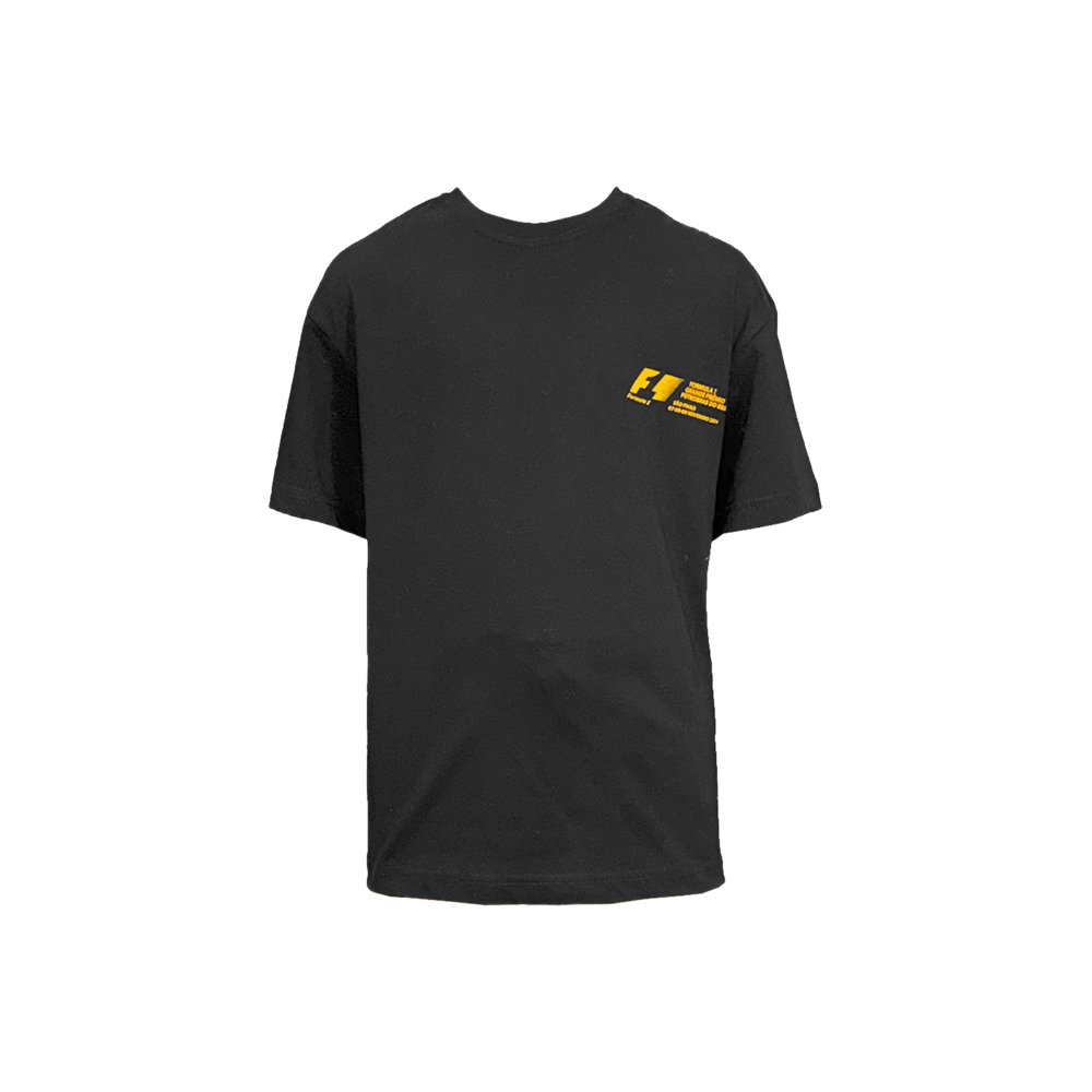 Μπλούζα Κοντομάνικη F1 για Αγόρι Action SportsWear Μαύρο