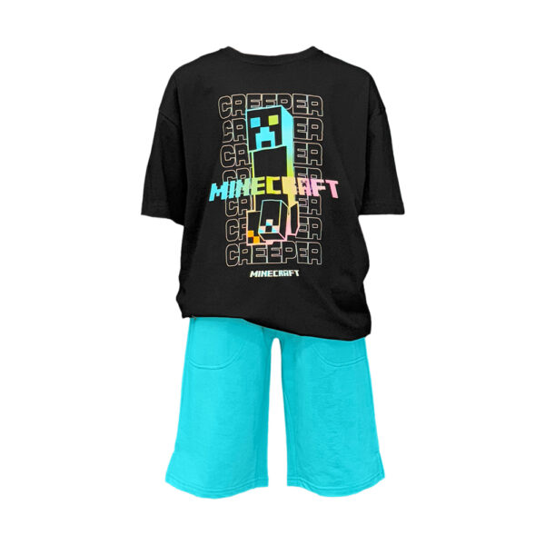 Σετ για Αγόρι Creeper Minecraft Καλοκαιρινό ActionSportsWear Μαύρο